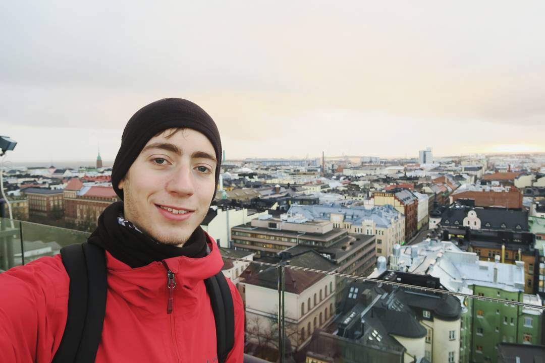 Selfie in Helsinki, Finland
